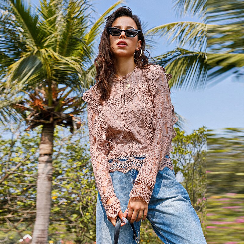 Kelly Lace Blouse | Elegant and Classy Women's Summer Top