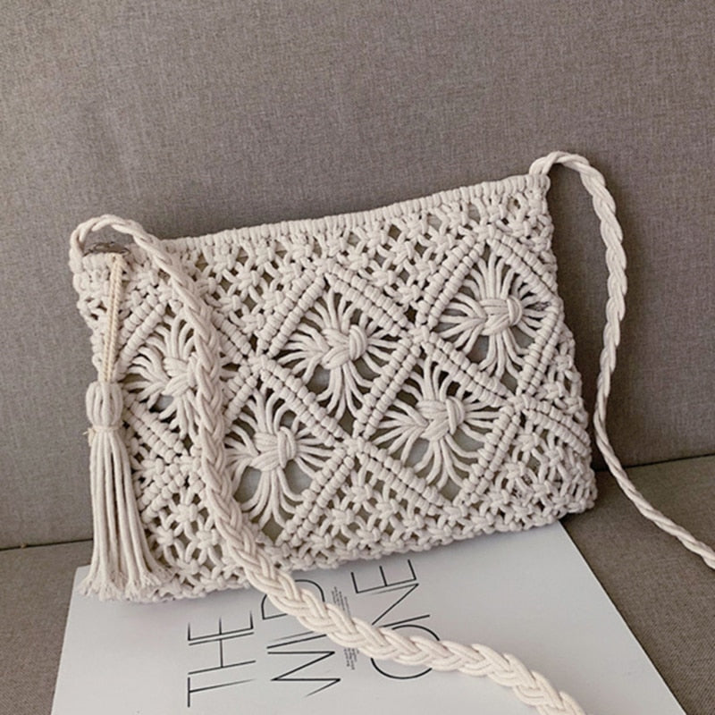 Gwen Woven Shoulder Bag | Stylish & Boho Summer Handbag for Women