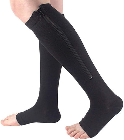 Support Compression Stockings with Zipper | Easy-to-Wear Support for Better Circulation