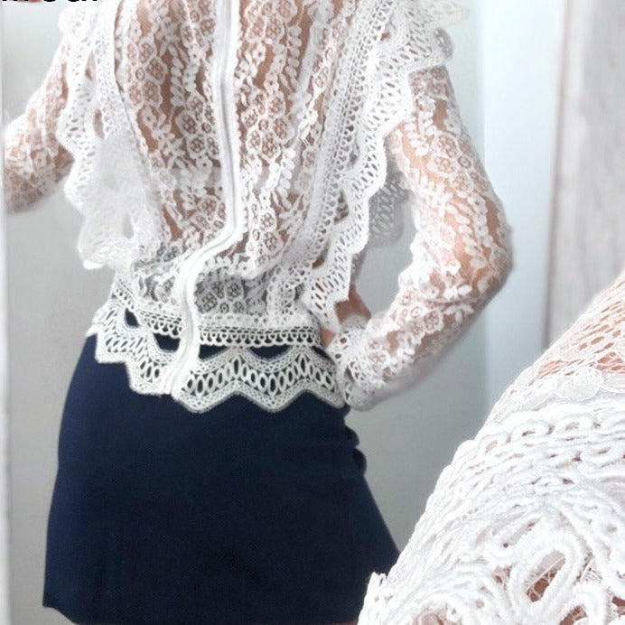 Kelly Lace Blouse | Elegant and Classy Women's Summer Top