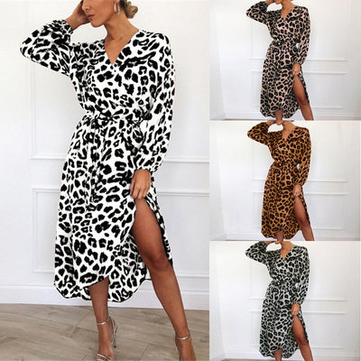 Lilly Leopard Dress | Your Go-To Long Sleeve Dress