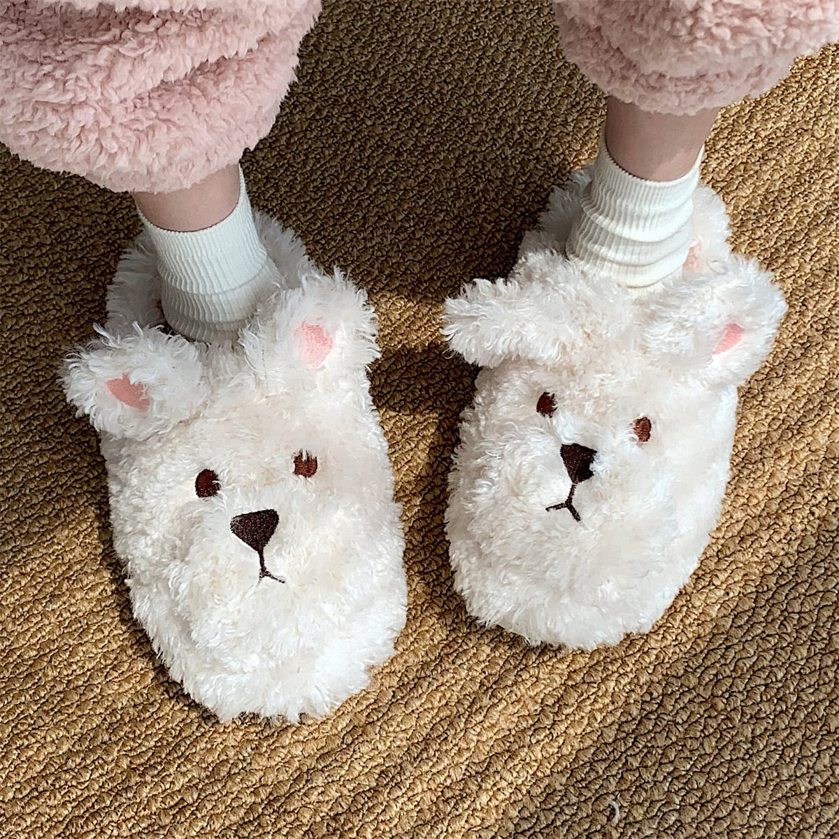 Fluffy Animal Slippers | The Cutest Winter Slippers