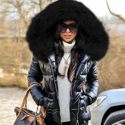 Alisa Winter Parka | Fur Hooded and Quilted Jacket