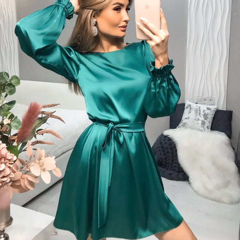 Sandra Satin Dress | Classic & Chic Satin Dress