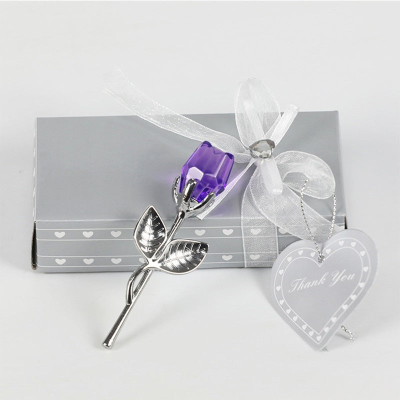 Valentine Gift for Her | Elegant Glass Rose with Beautiful Gift Box