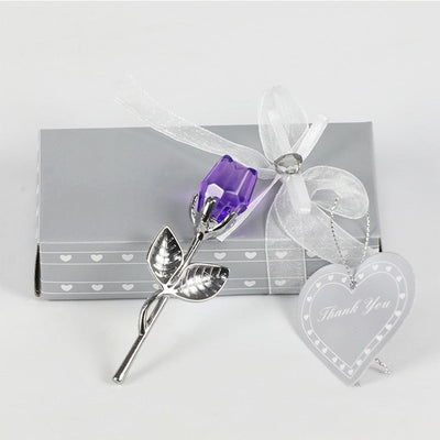 Valentine Gift for Her | Elegant Glass Rose with Beautiful Gift Box