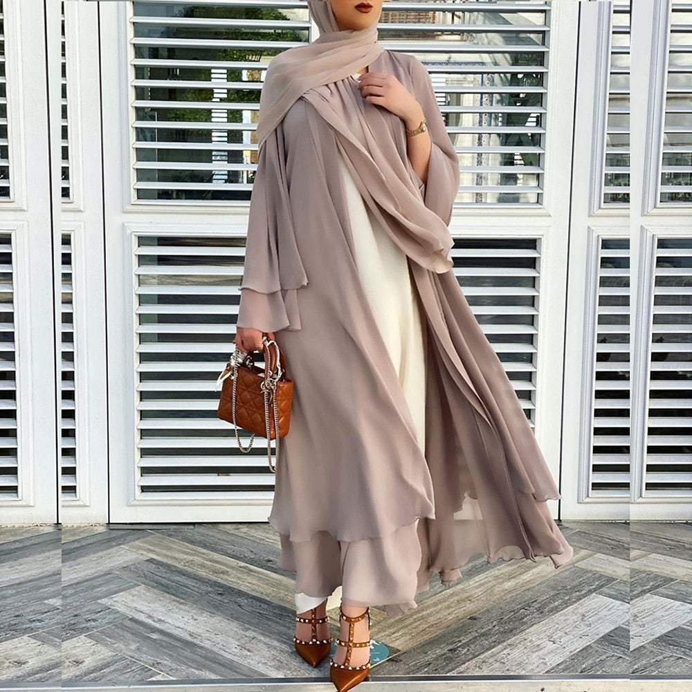 Open Amina Abaya with Hijab | A Beautiful & Airy Abaya for Women