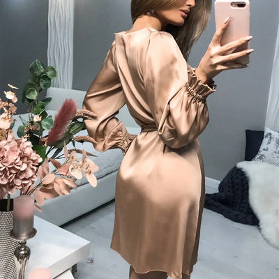 Sandra Satin Dress | Classic & Chic Satin Dress