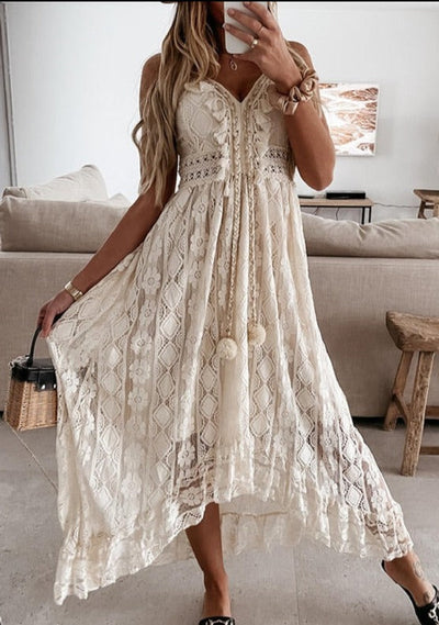 Mara Lace Maxi Dress | Elegant & Chic Summer Dress for Special Occasions