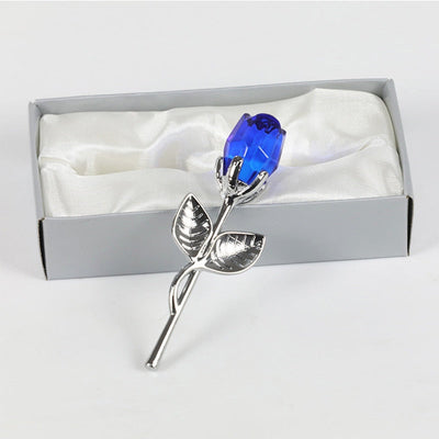 Valentine Gift for Her | Elegant Glass Rose with Beautiful Gift Box