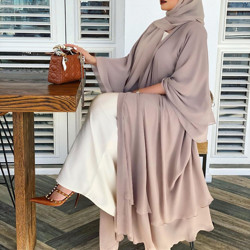 Open Amina Abaya with Hijab | A Beautiful & Airy Abaya for Women