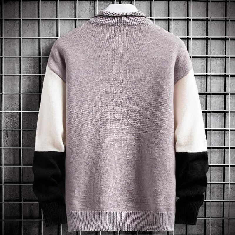 Patchwork Pullover | Warm Sweater for Men