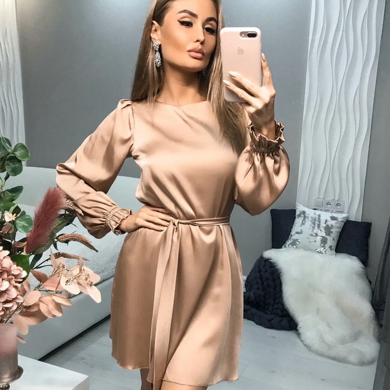 Sandra Satin Dress | Classic & Chic Satin Dress