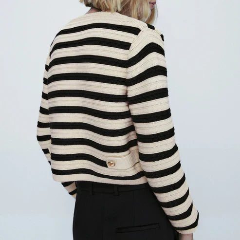 Vanessa | Cozy Striped Cardigan for Everyday Comfort and Style