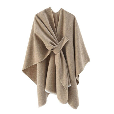 Mia Cashmere Poncho | Retro & Stylish Shawl Cloak for Women