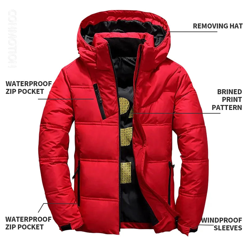 Waterproof Down Ski Jacket | Casual & Warm Winter Jacket for Outdoor Adventures