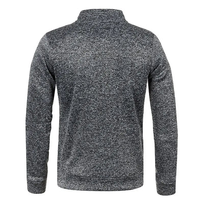 Men’s Turtleneck Sweater with Zipper | Versatile & Stylish Half-Zip Design