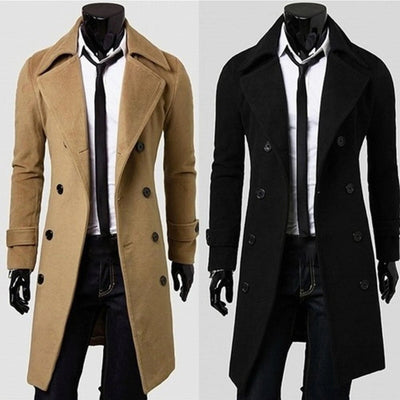 British Trench Coat | Classic Double-Breasted Coat with Tailored Fit