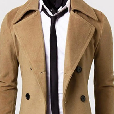 British Trench Coat | Classic Double-Breasted Coat with Tailored Fit