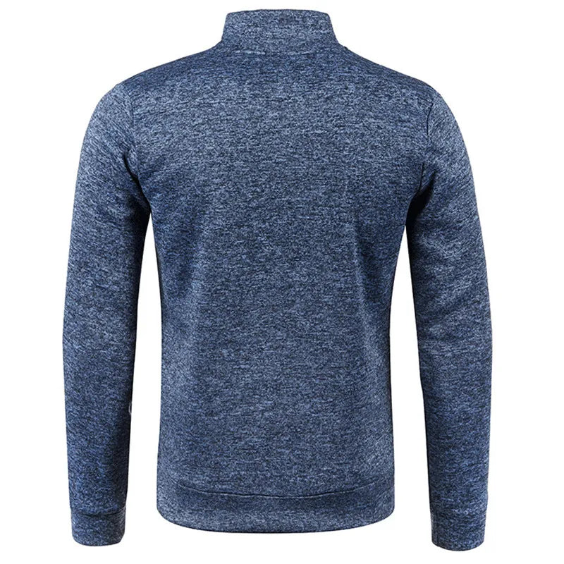 Men’s Turtleneck Sweater with Zipper | Versatile & Stylish Half-Zip Design