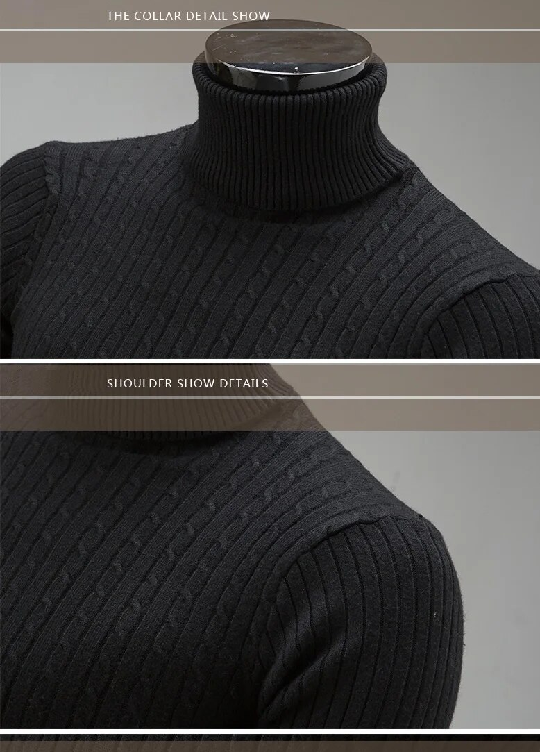 Slim Turtleneck Sweater | Stylish Knitwear for a Sleek Look