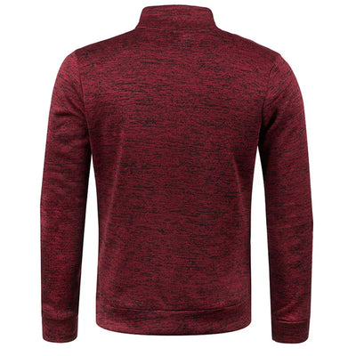 Men’s Turtleneck Sweater with Zipper | Versatile & Stylish Half-Zip Design