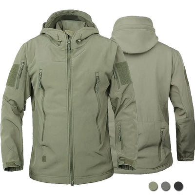 Tactical Outdoor Jacket | Durable & Weatherproof with Hooded Design