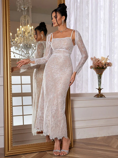 Elegant Lace Women Dress