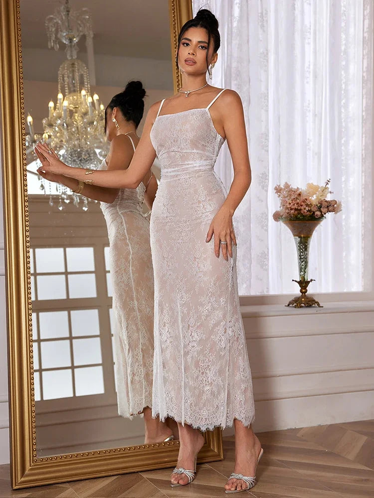 Elegant Lace Women Dress