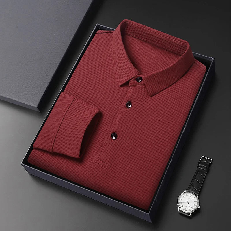 Button-Up Men Polo Shirt