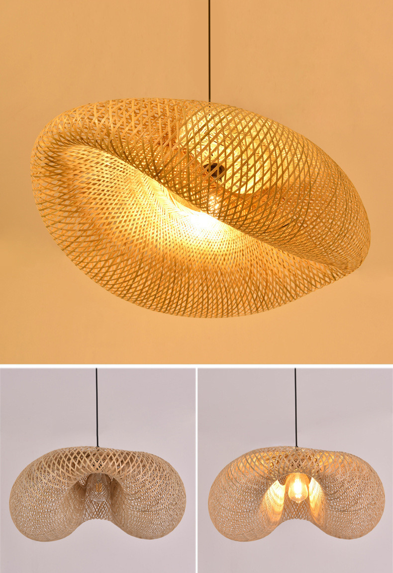 Bamboo Hanging Lamp | Trendy Boho Pendant Lamp for Cozy Ambiance