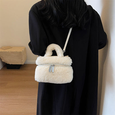 Lamb Wool Plush Women's Handbag