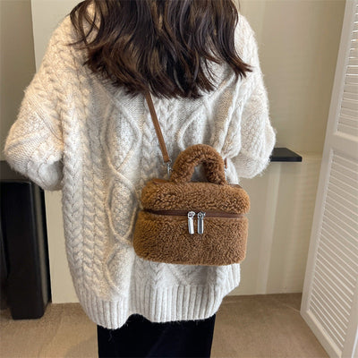 Lamb Wool Plush Women's Handbag