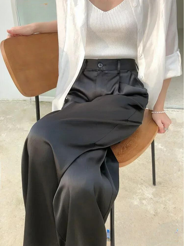 Summer Silk Wide Leg Pants - Breathable for summer!