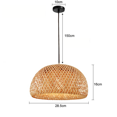 Bamboo Hanging Lamp | Trendy Boho Pendant Lamp for Cozy Ambiance