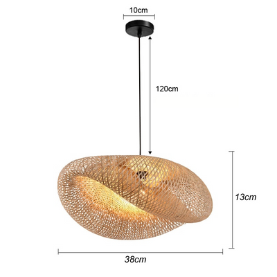 Bamboo Hanging Lamp | Trendy Boho Pendant Lamp for Cozy Ambiance