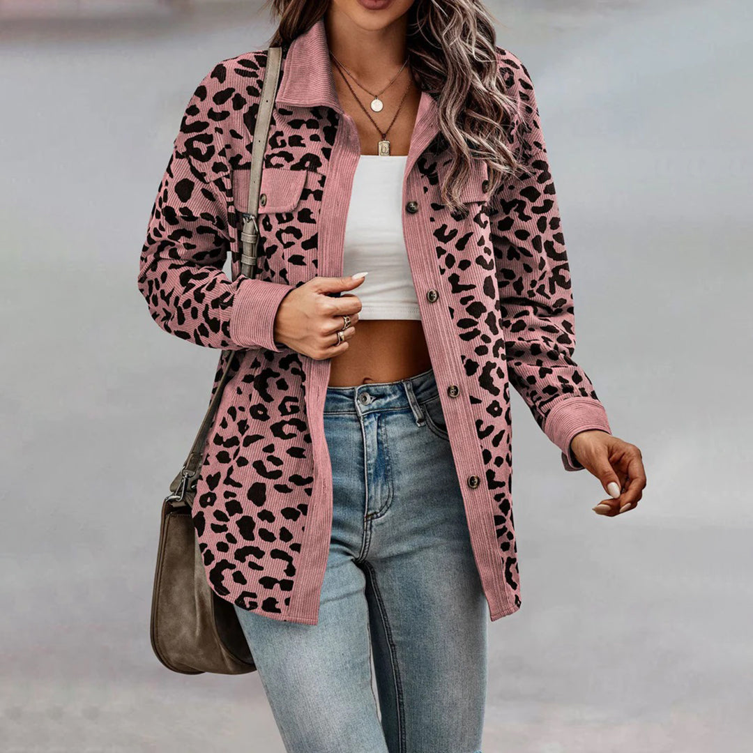 Bailee - Trendy Leopard Print Jacket for Women