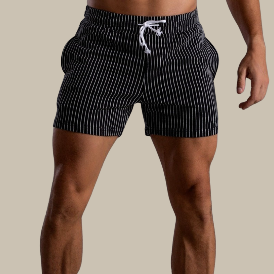 Axel Fit Shorts | Comfortable & Stylish Drawstring Striped Shorts