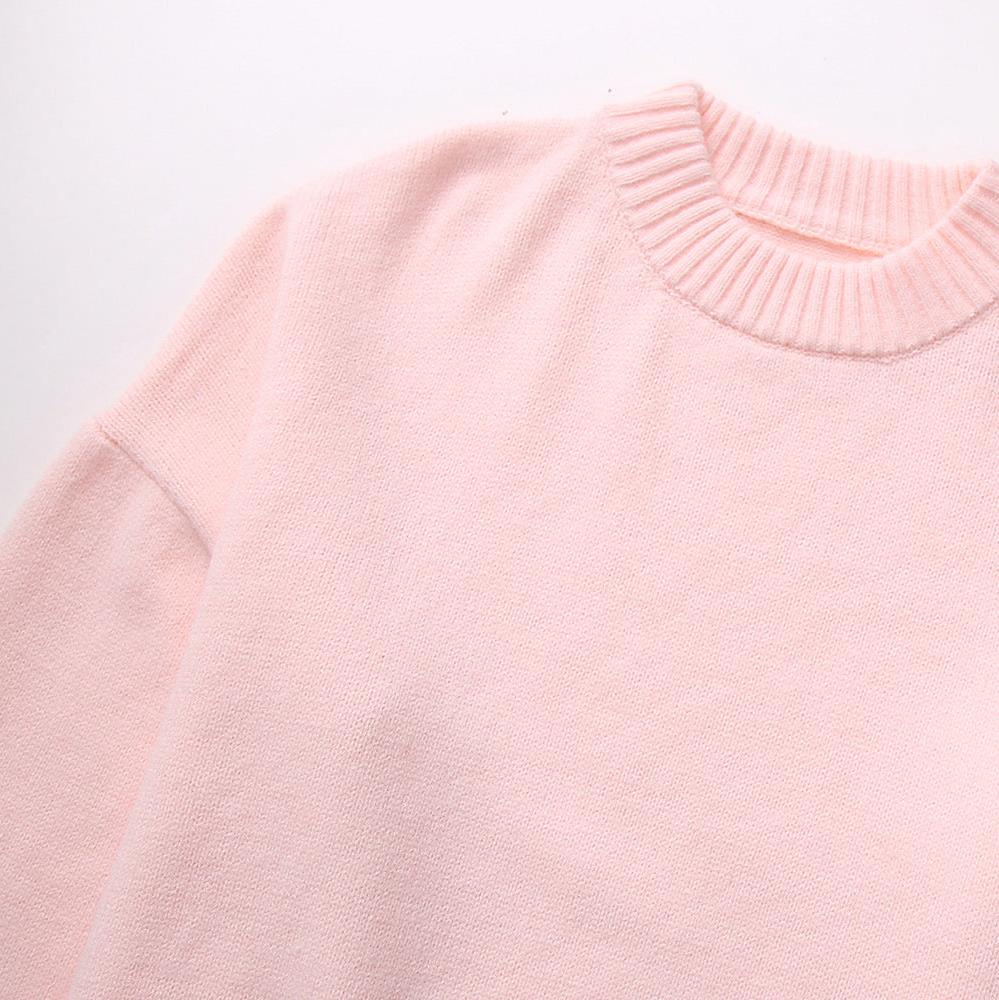 Joan™ Loose-Fit Knitted Pink Sweater | Cozy and Stylish for Everyday Wear