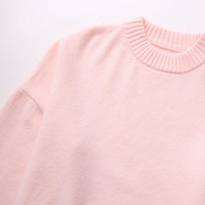 Joan™ Loose-Fit Knitted Pink Sweater | Cozy and Stylish for Everyday Wear