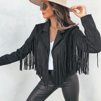 Rosy Western Fringe Jacket | Unique Details for a Bold, Standout Look