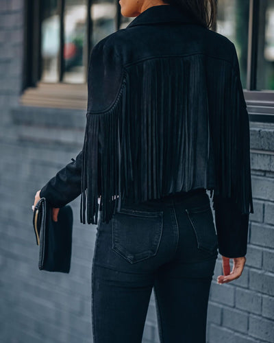 Rosy Western Fringe Jacket | Unique Details for a Bold, Standout Look