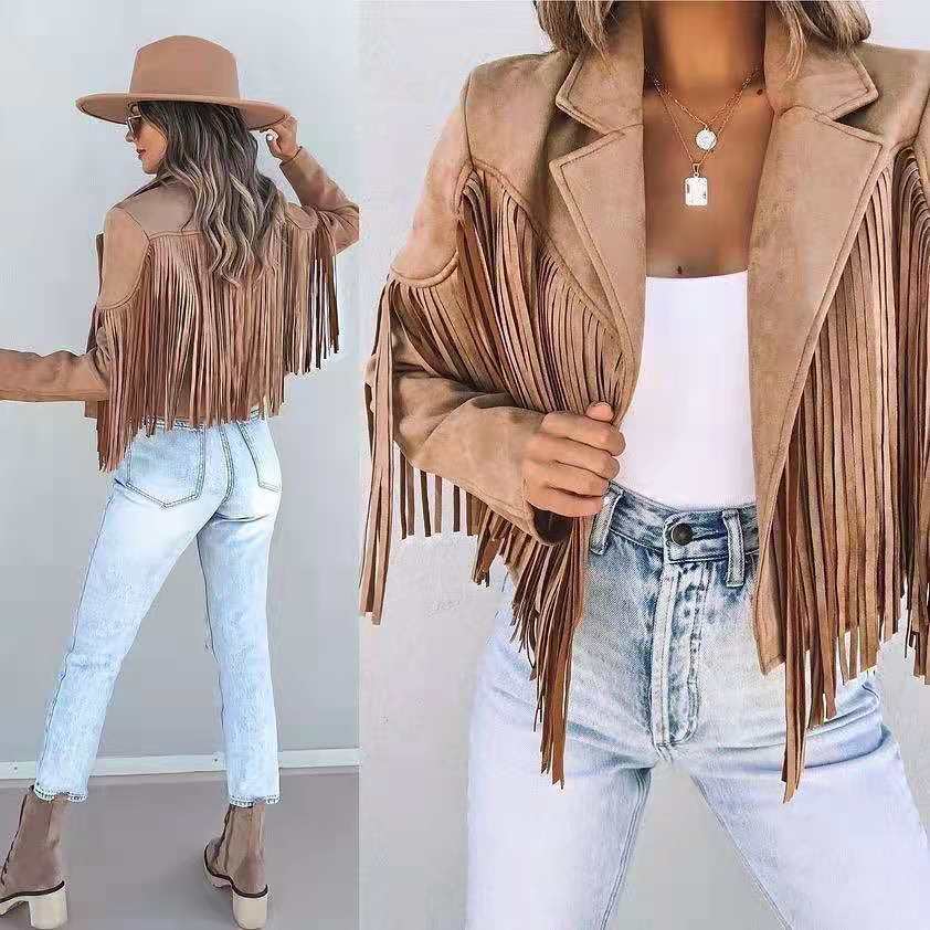 Rosy Western Fringe Jacket | Unique Details for a Bold, Standout Look