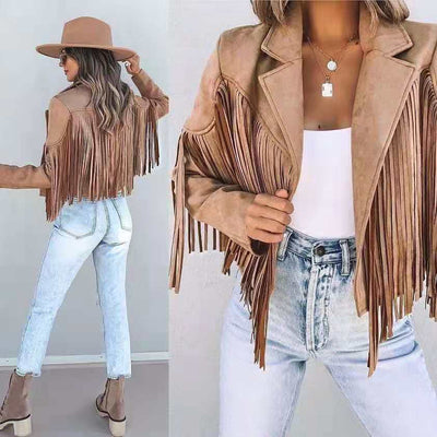 Rosy Western Fringe Jacket | Unique Details for a Bold, Standout Look