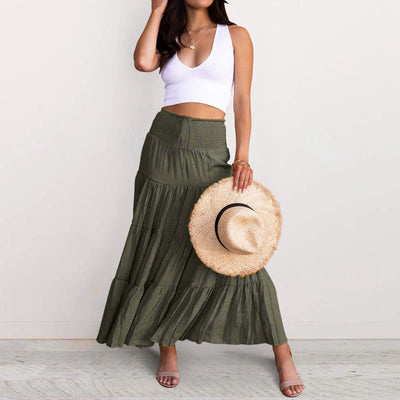 Celeste™ - Boho High-Waisted Maxi Skirt