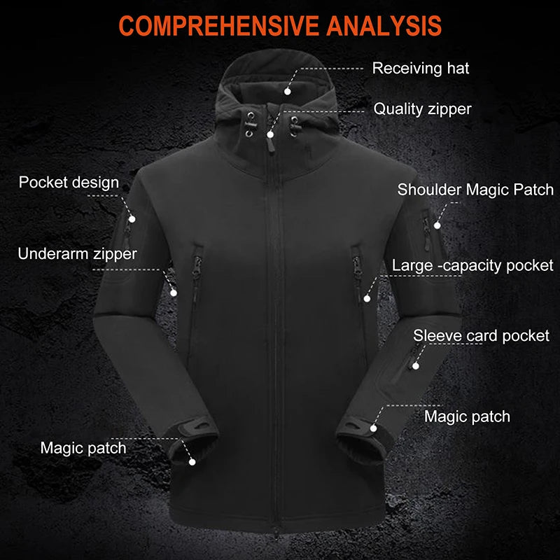 Outdoor Men's Waterproof Windproof Jacket