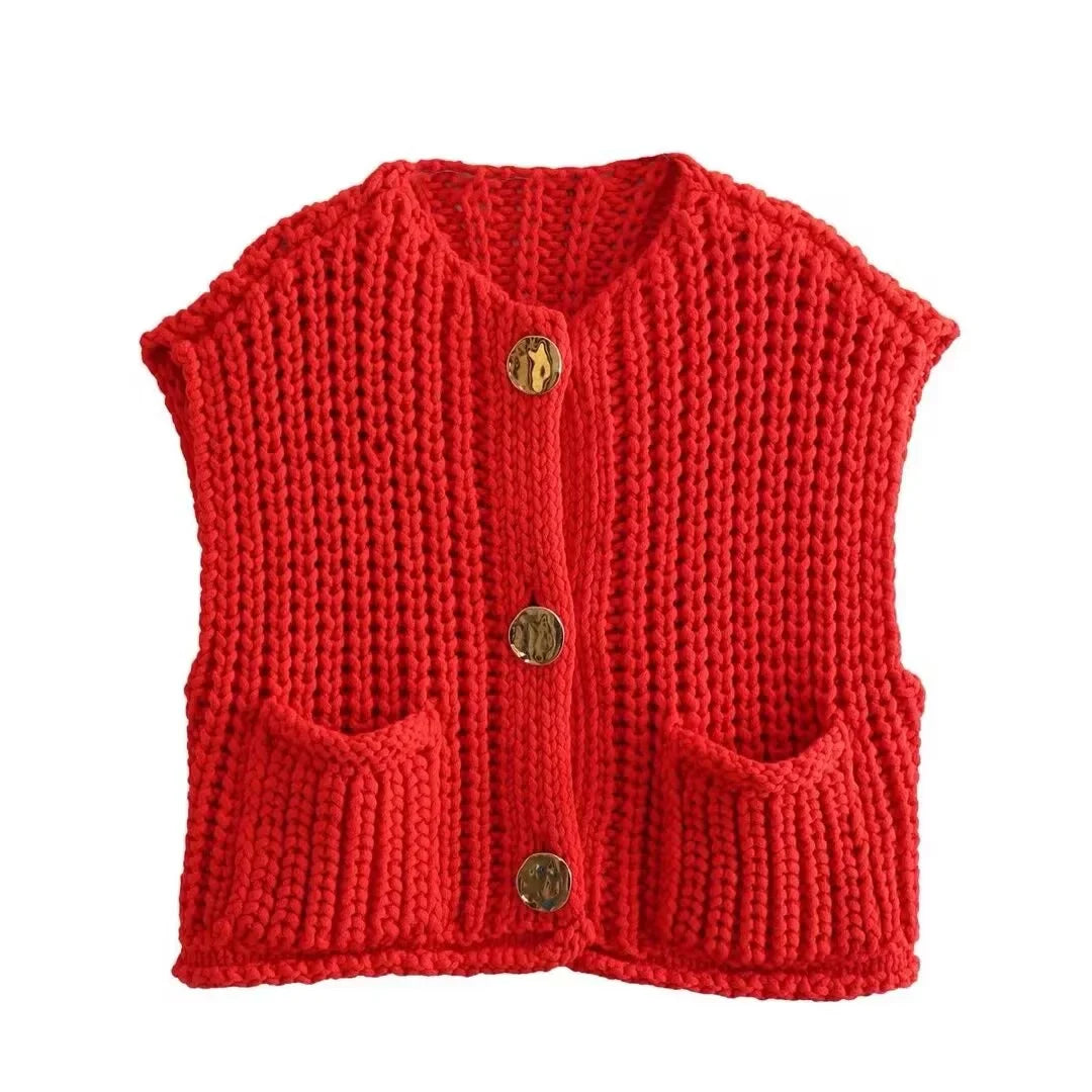 Bella | Stylish Knitted Vest for Women – Cozy & Trendy Layering Piece