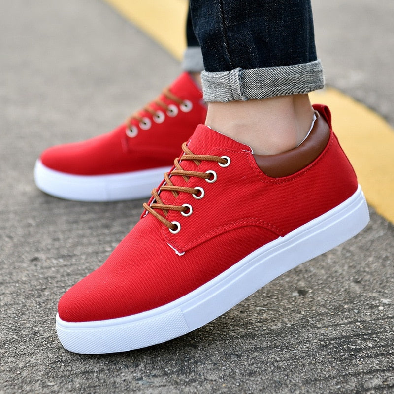 David™ Canvas Sneakers | Stylish Men's Sneakers with White Sole