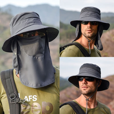 Lio Outdoor Bucket Hat | UV Protection Fisherman Hat with Removable Neck & Face Shield