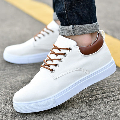 David™ Canvas Sneakers | Stylish Men's Sneakers with White Sole